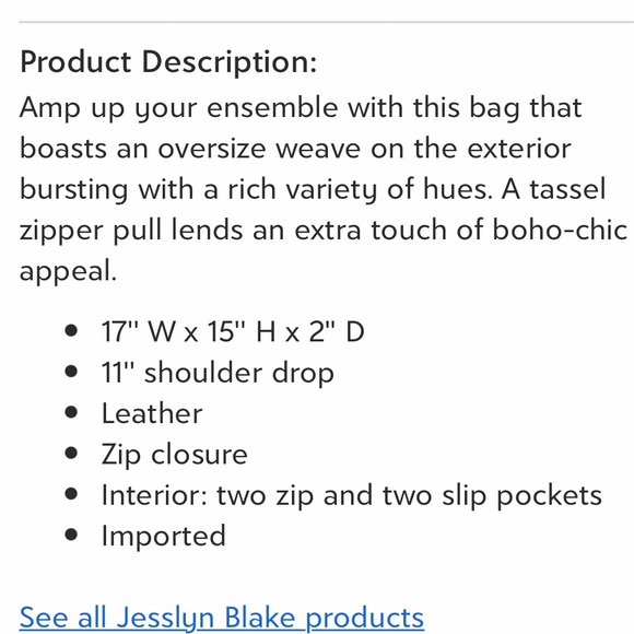 JESSLYN BLAKE Harlow purse - Picture 14 of 14